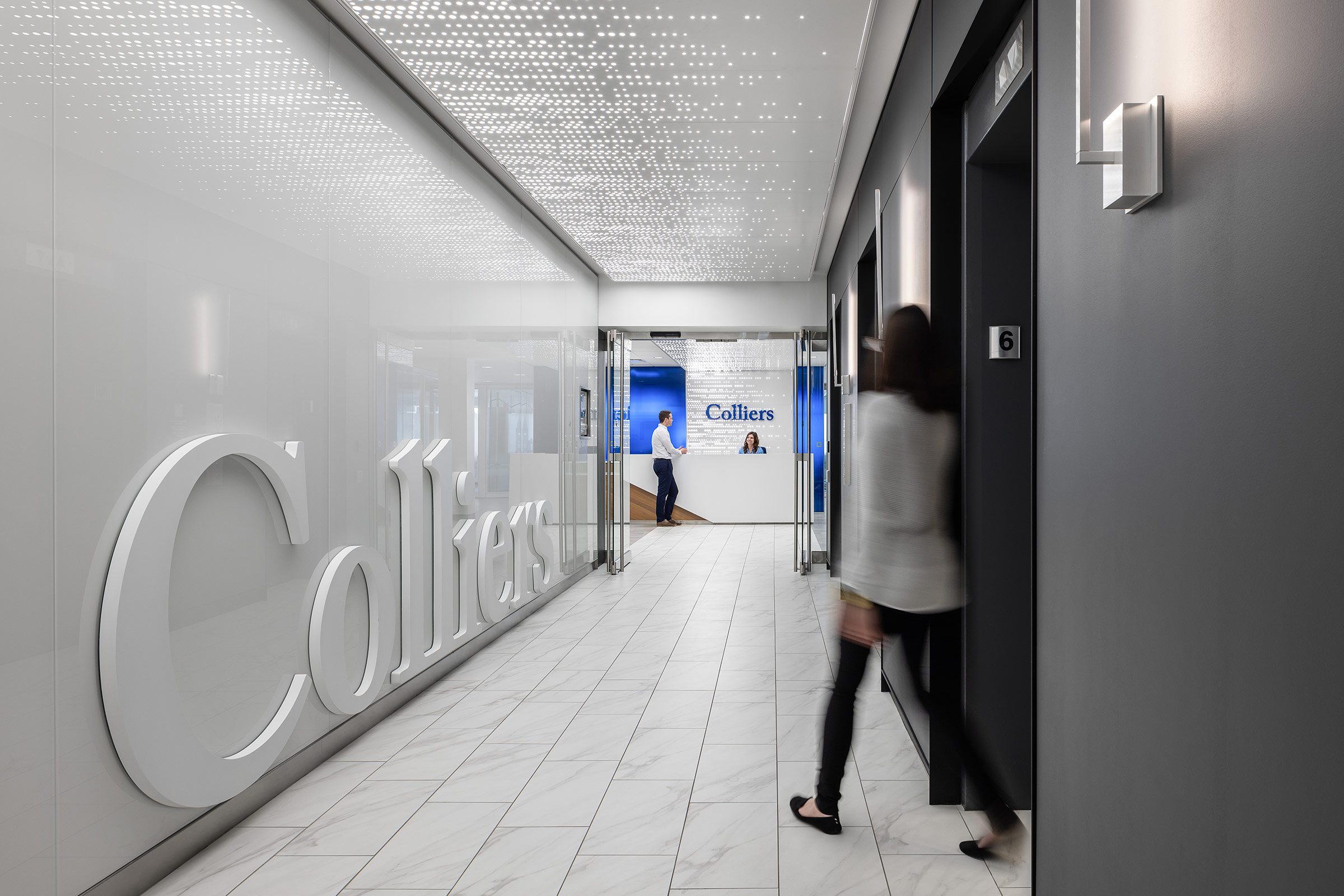 Colliers Winnipeg Office Elevator Lobby