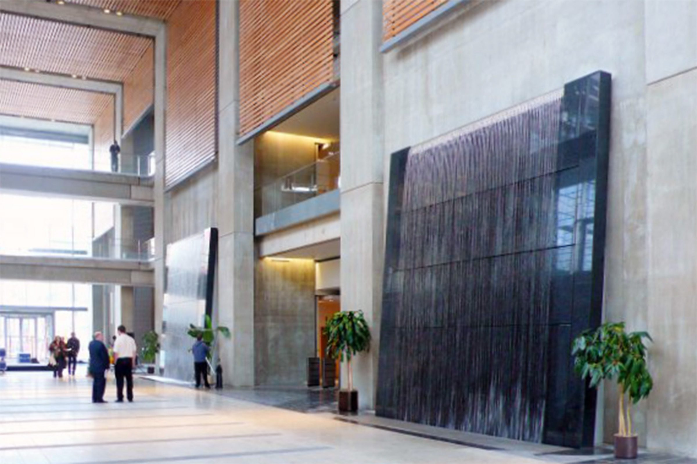Manitoba Hydro Place Lobby Water Feature Fountain