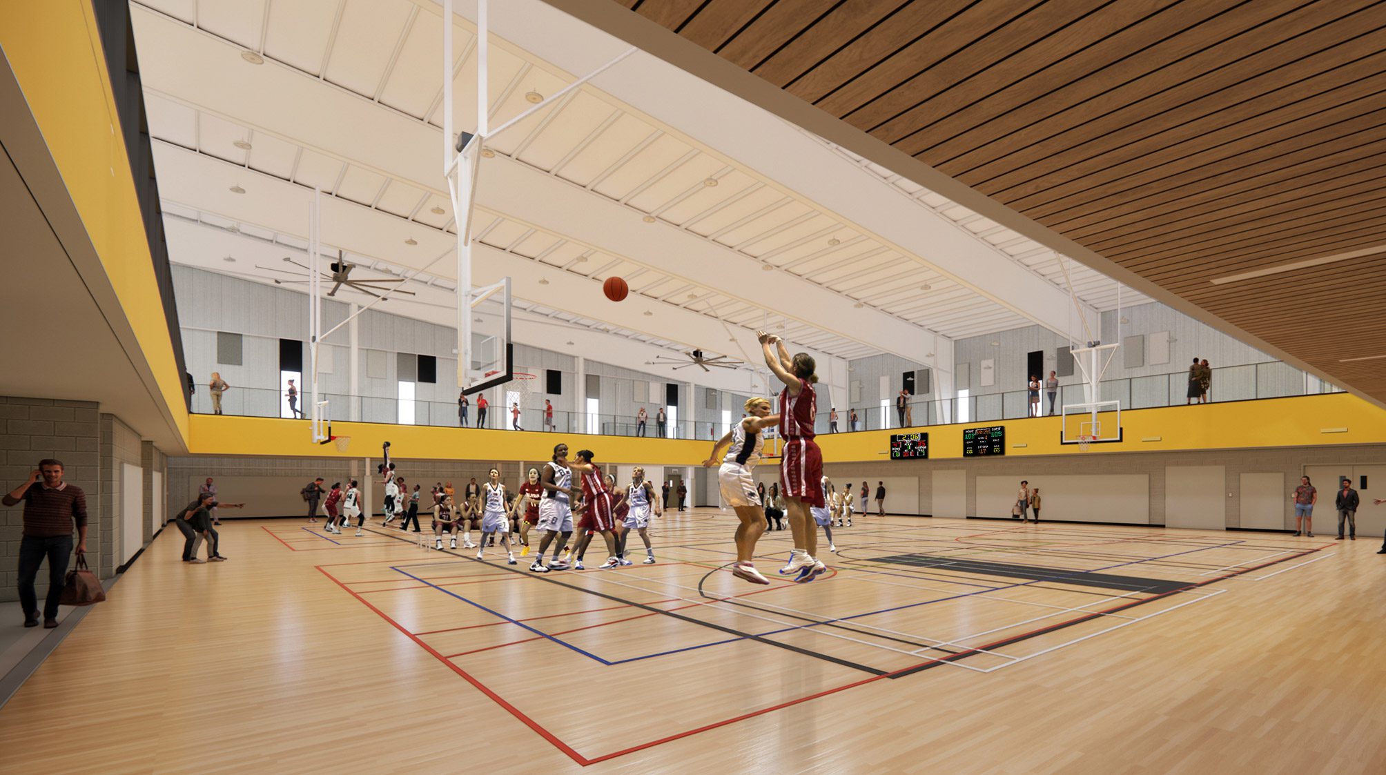Springfield Community Recreation Centre Basketball Court